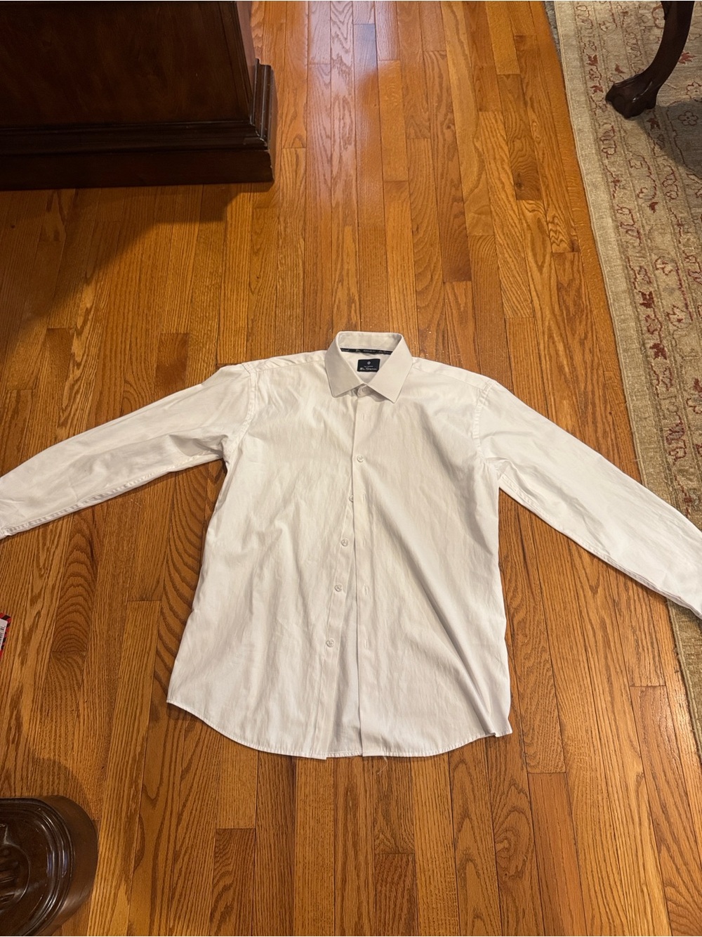 Ben Sherman White Long-Sleeve Dress Shirt